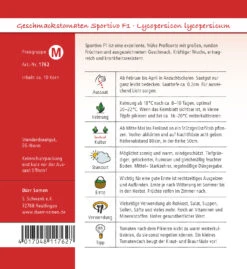 Geschmackstomate Sportivo F1 | Geschmackstomatensamen Von Dürr Samen -Pegasus Verkaufsgeschäft 2554 Geschmackstomate Sportivo F1 1762 ds 1