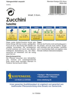 Zucchini Satelite F1 | Zucchinisamen Von Kiepenkerl