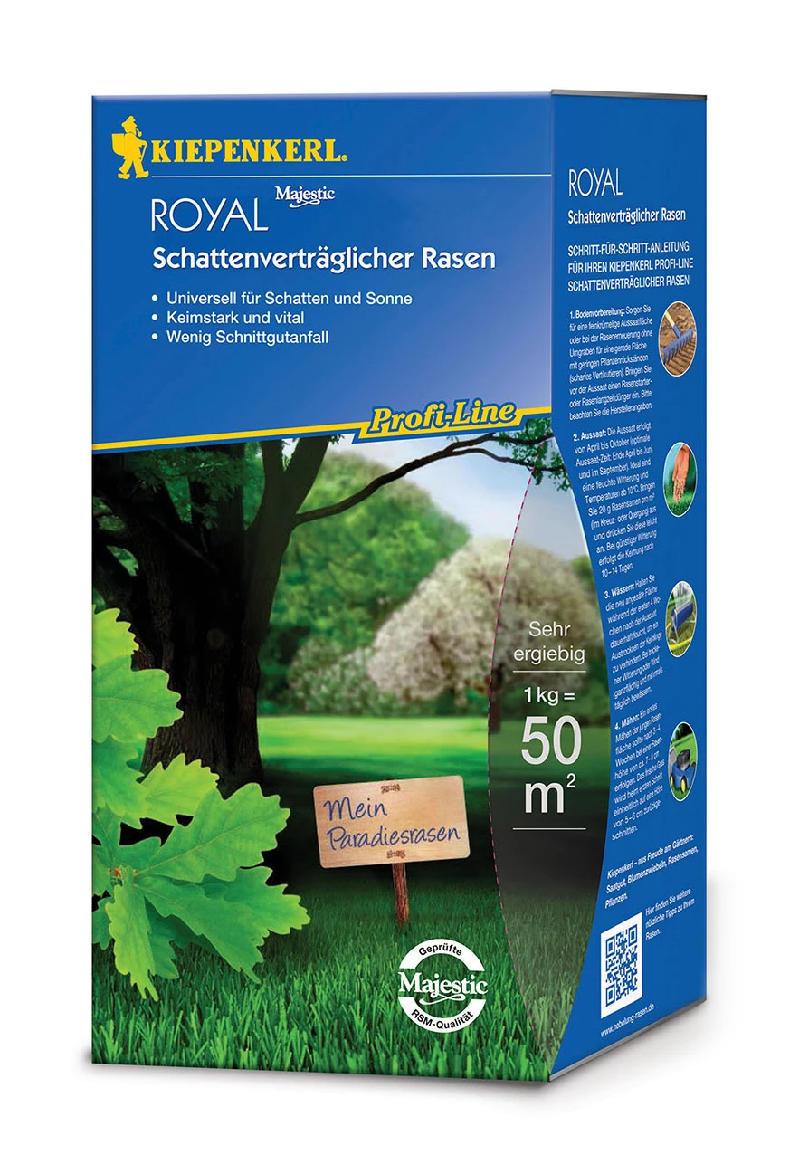 Majestic Profi - Line Royal Schattenverträglicher Rasen (1 Kg) | Schattenrasen Von Kiepenkerl 3 Majestic Profi - Line Royal Schattenverträglicher Rasen (1 Kg) | Schattenrasen Von Kiepenkerl