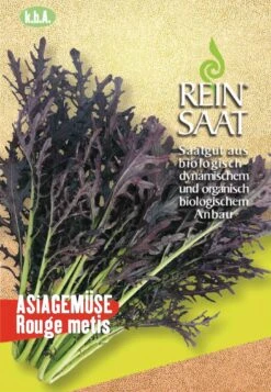 Asiagemüse Rouge Metis | BIO Salatsamen Von Reinsaat