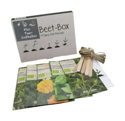 Beet-Box &quot;Für Tee-Liebhaber&quot; | BIO Kräutersamen-Sets Von Samen Maier -Pegasus Verkaufsgeschäft 536704 BIO Beet Box Fuer Tee Liebhaber BB04 sm 0