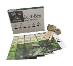 Beet-Box &quot;Für Hobby-Franzosen&quot; | BIO Kräutersamen-Sets Von Samen Maier -Pegasus Verkaufsgeschäft 536705 BIO Beet Box Fuer Hobby Franzosen MHD 12 2021 BB05 sm 0