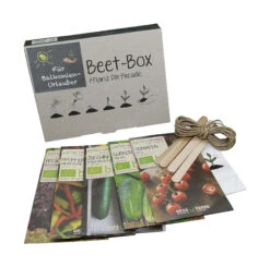 Beet-Box &quot;Für Balkonien-Urlauber&quot; | BIO Gemüsesamen-Sets Von Samen Maier -Pegasus Verkaufsgeschäft 536708 BIO Beet Box Fuer Balkonien Urlauber BB08 sm 0