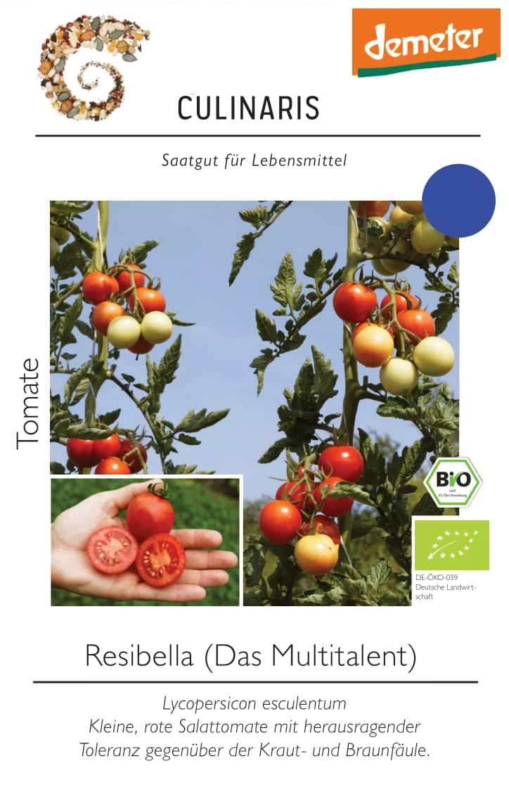 Freilandtomate Resibella | BIO Freilandtomatensamen Von Culinaris 3 Freilandtomate Resibella | BIO Freilandtomatensamen Von Culinaris