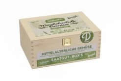 Mittelalterliche Gemüse Saatgut - Box S (Holzbox) | Gemüsesamen-Sets Von Saatgut Dillmann