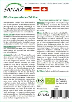 Stangensellerie Tall Utah | BIO Stangenselleriesamen Von Saflax