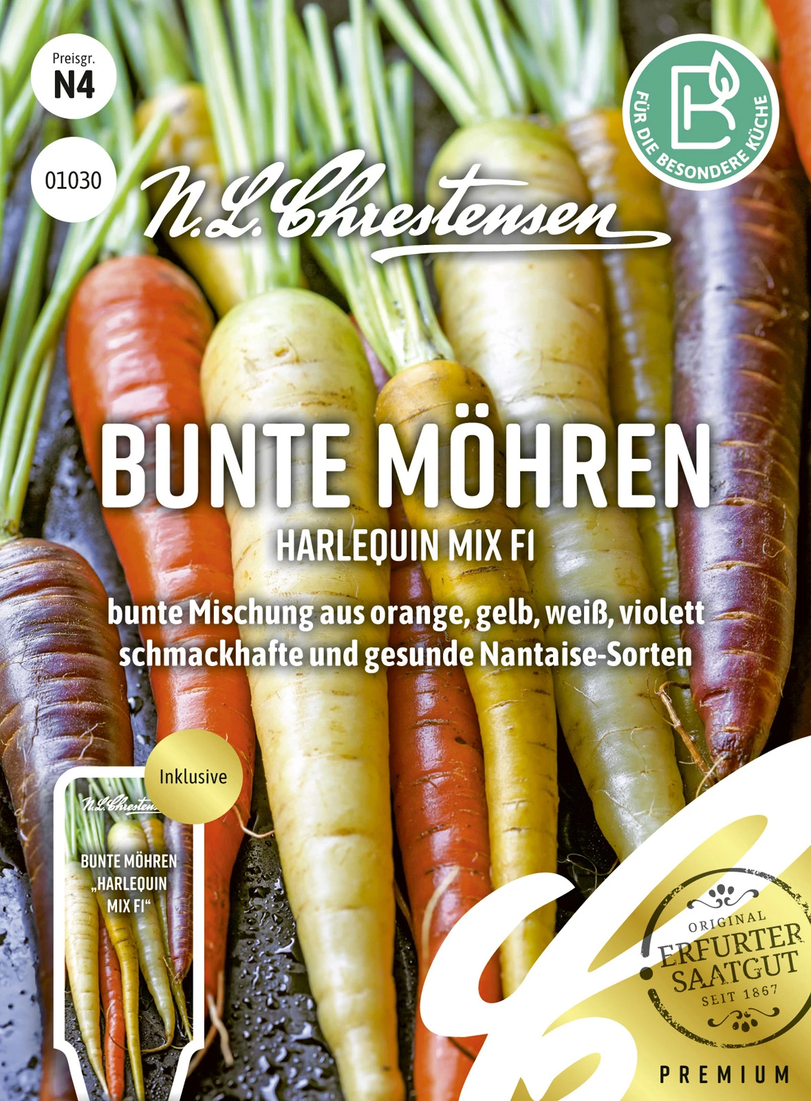 Bunte Möhren Harlequin Mix F1 | Möhrensamen Von N.L. Chrestensen 3 Bunte Möhren Harlequin Mix F1 | Möhrensamen Von N.L. Chrestensen