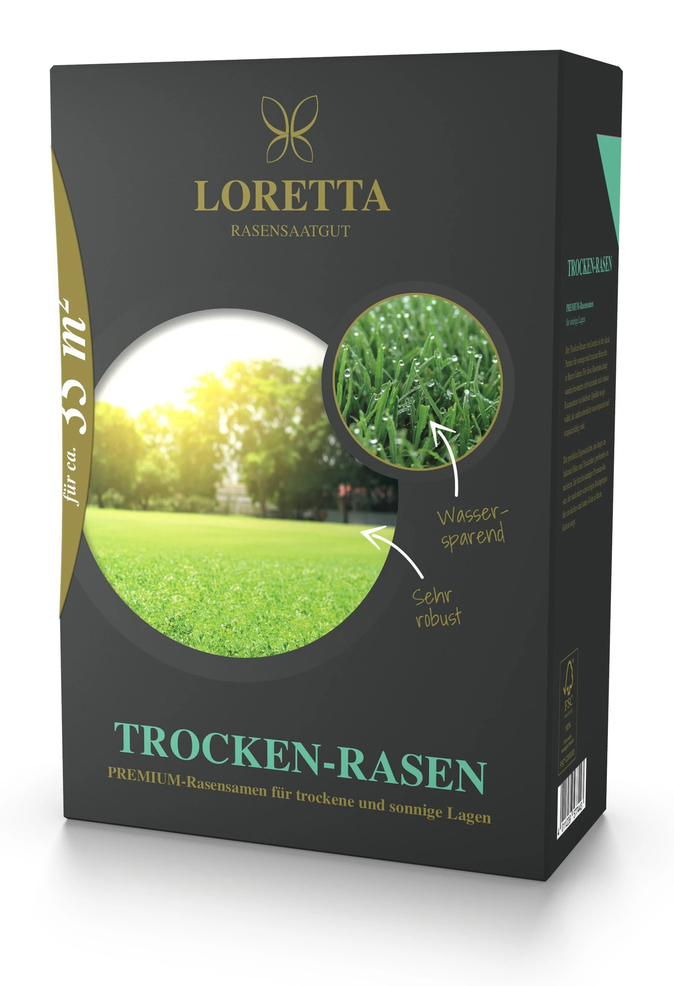 Trocken-Rasen Mantelsaat Vital (1,1 Kg) | Trockenrasen Von Loretta 3 Trocken-Rasen Mantelsaat Vital (1,1 Kg) | Trockenrasen Von Loretta