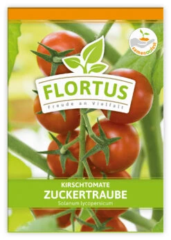 Kirschtomate Zuckertraube (100 Stück) | Kirschtomatensamen Von FLORTUS -Pegasus Verkaufsgeschäft 549864 Kirschtomate Zuckertraube 100 Stueck 2000 0481 100x 1