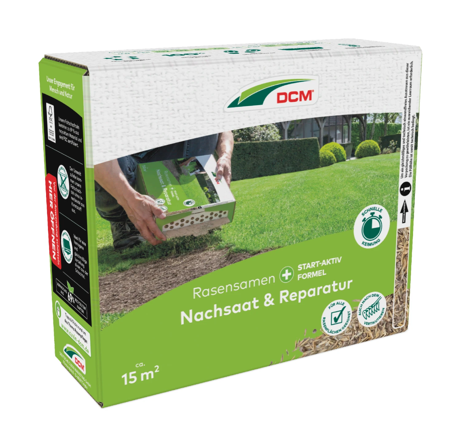 Rasensamen Nachsaat & Reparatur (0,225 Kg) | Rasennachsaat Von Cuxin DCM 3 Rasensamen Nachsaat & Reparatur (0,225 Kg) | Rasennachsaat Von Cuxin DCM