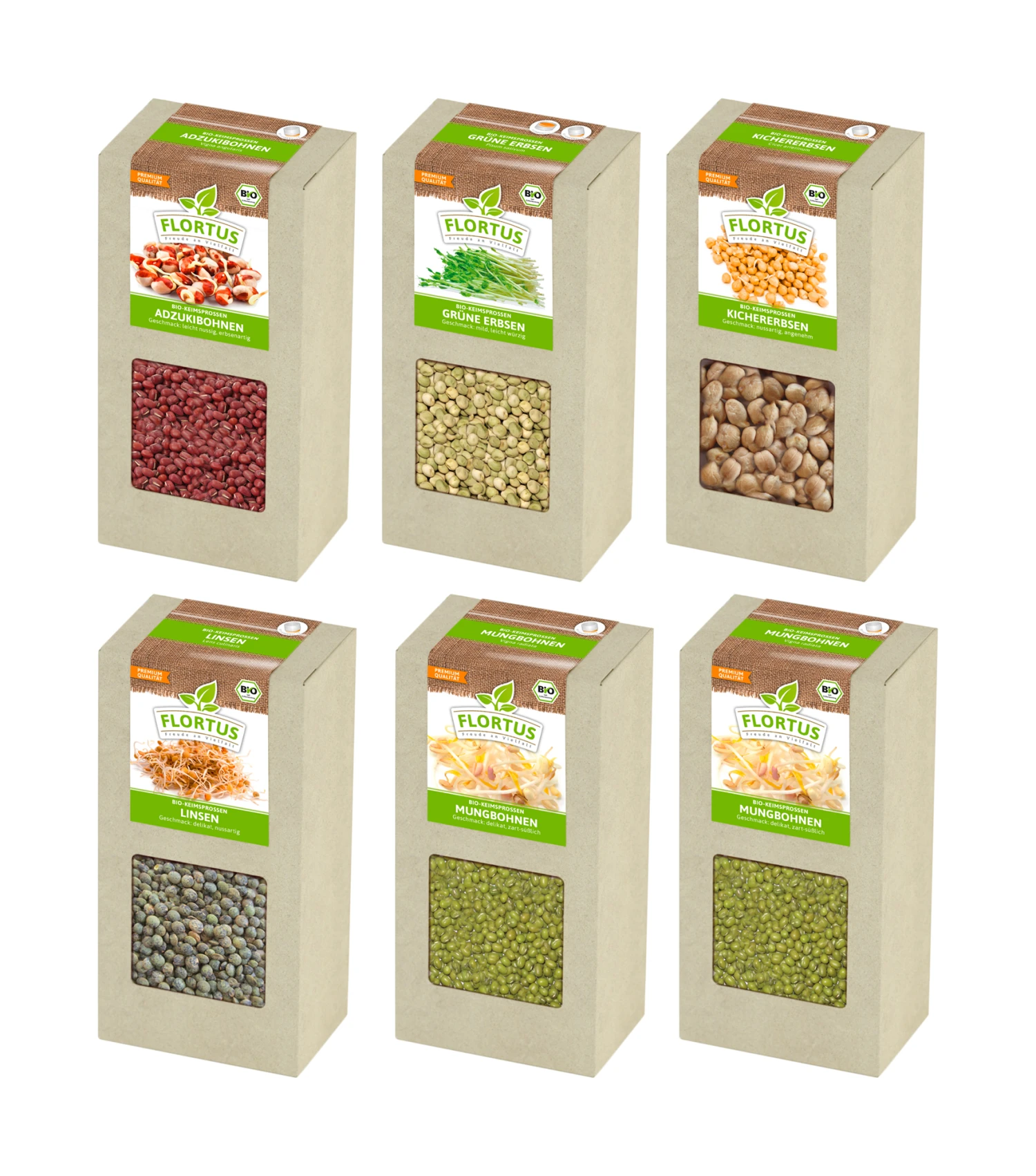 Keimsprossen Set "Hülsenfrüchte" Mit 5 Sorten (1,2 Kg) | BIO Keimsprossen Von FLORTUS 7 Keimsprossen Set "Hülsenfrüchte" Mit 5 Sorten (1,2 Kg) | BIO Keimsprossen Von FLORTUS – Bild 5