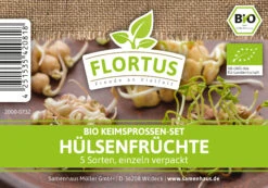 Keimsprossen Set Hülsenfrüchte (6 Sorten) | BIO Keimsprossen Sets Von FLORTUS -Pegasus Verkaufsgeschäft 554618 BIO Keimsprossen Set Huelsenfruechte 6 Sorten 2000 0732 1
