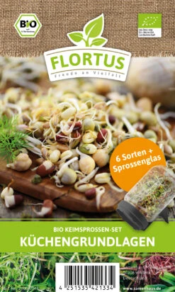 Keimsprossen Anzuchtset - Küchengrundlage (6 Sorten) | BIO Keimsprossen Sets Von FLORTUS -Pegasus Verkaufsgeschäft 554736 BIO Keimsprossen Anzuchtset Kuechengrundlage 2000 0744 1