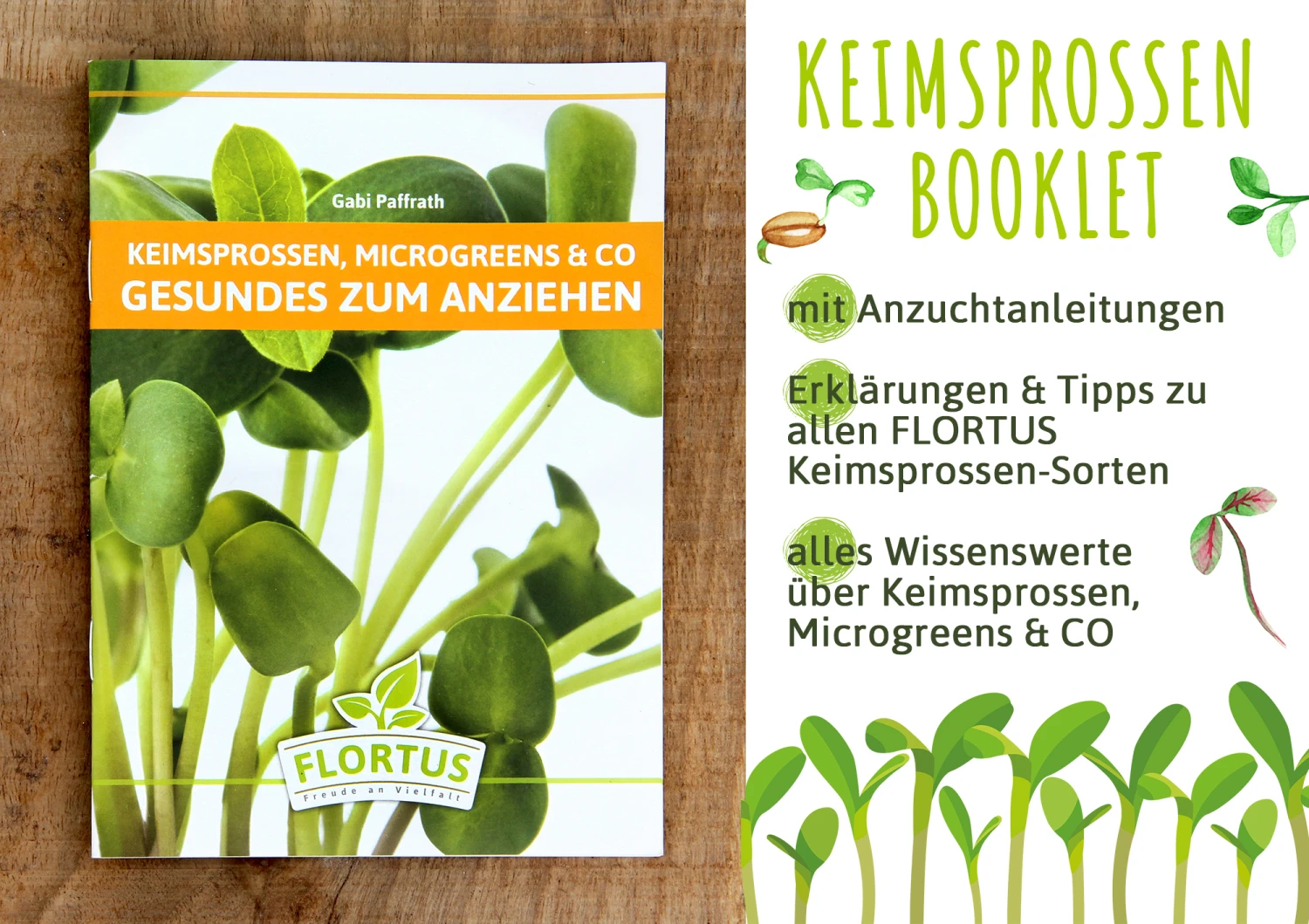 Keimsprossen Anzuchtset - Für Sprossenliebhaber (6 Sorten) | BIO Keimsprossen Sets Von FLORTUS 3 Keimsprossen Anzuchtset - Für Sprossenliebhaber (6 Sorten) | BIO Keimsprossen Sets Von FLORTUS – Bild 2