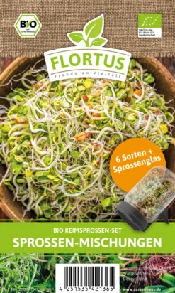 Keimsprossen Anzuchtset - Sprossen Mischungen (6 Sorten) | BIO Keimsprossen Sets Von FLORTUS -Pegasus Verkaufsgeschäft 554739 BIO Keimsprossen Anzuchtset Sprossen Mischungen 2000 0747 1